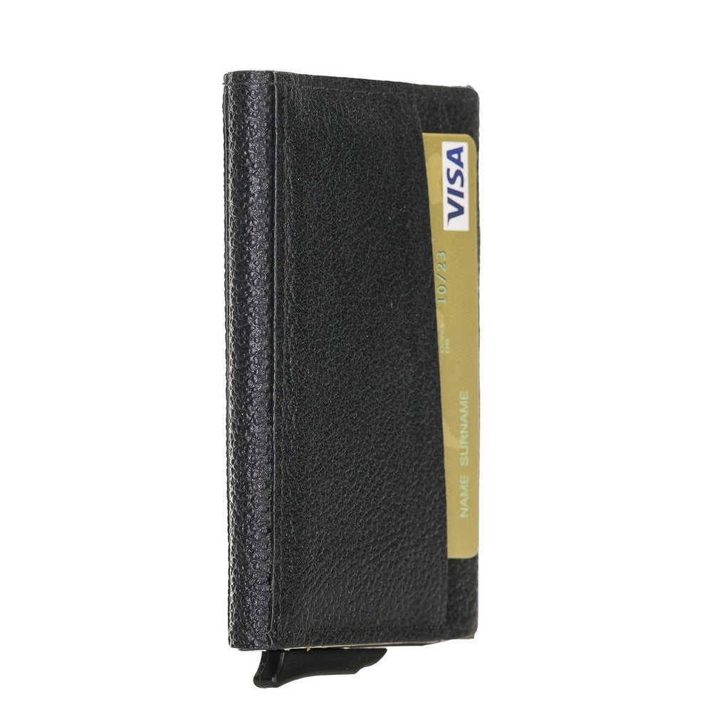 Torres Leather Card Holder with Mechanism