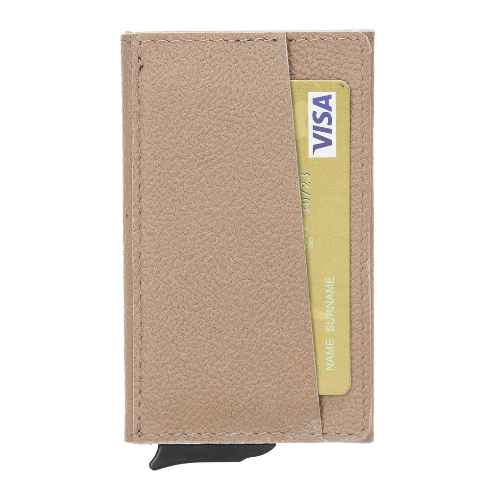 Torres Leather Card Holder with Mechanism