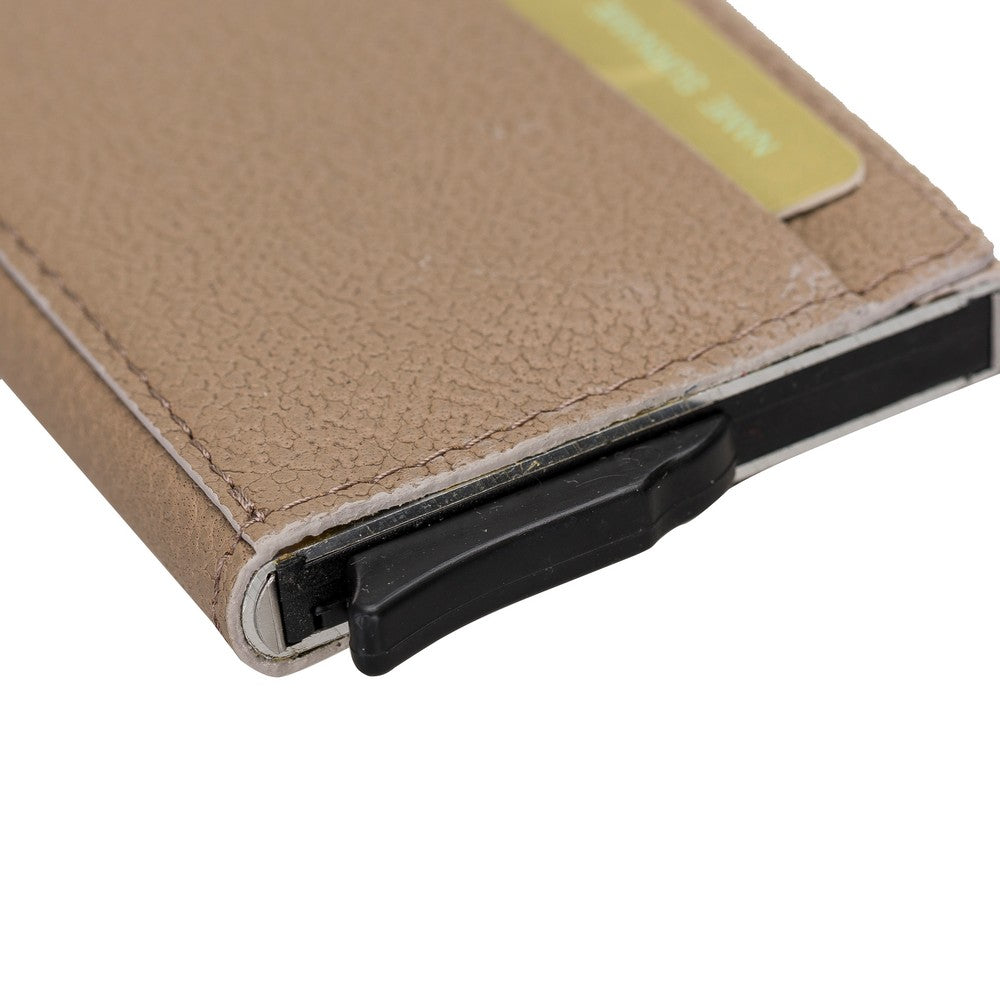 Torres Leather Card Holder with Mechanism