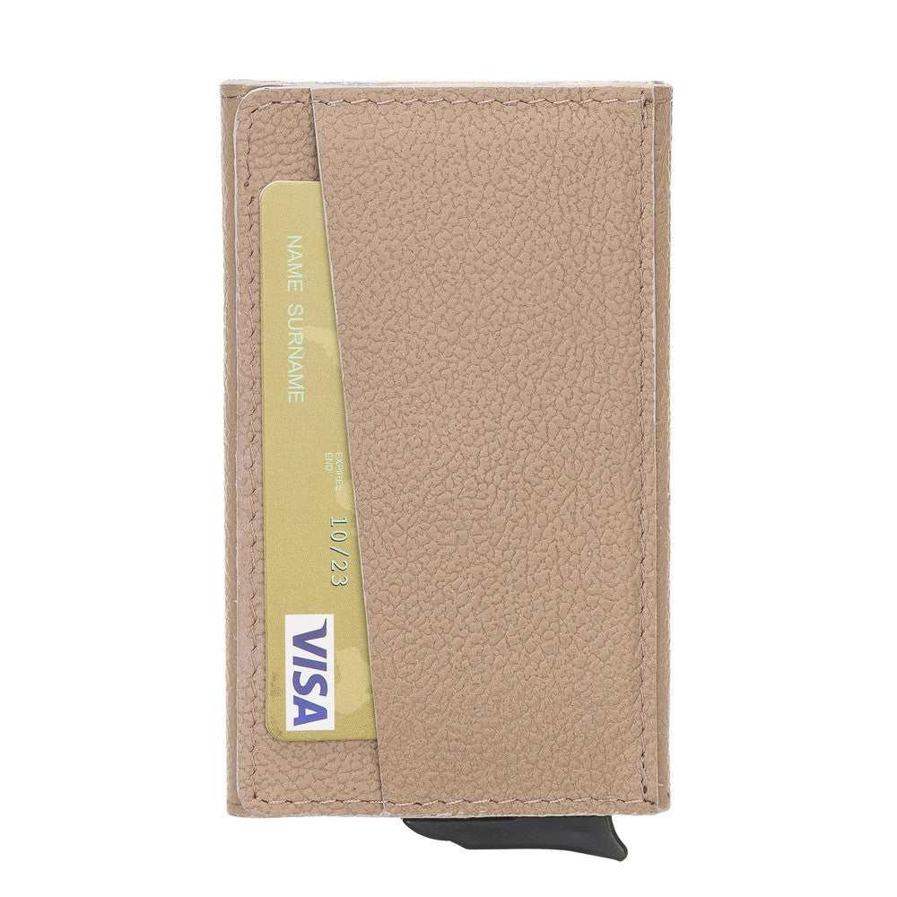 Torres Leather Card Holder with Mechanism