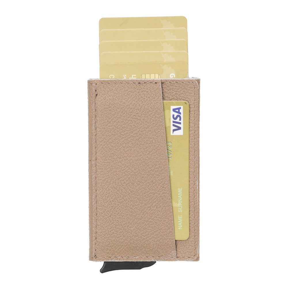 Torres Leather Card Holder with Mechanism