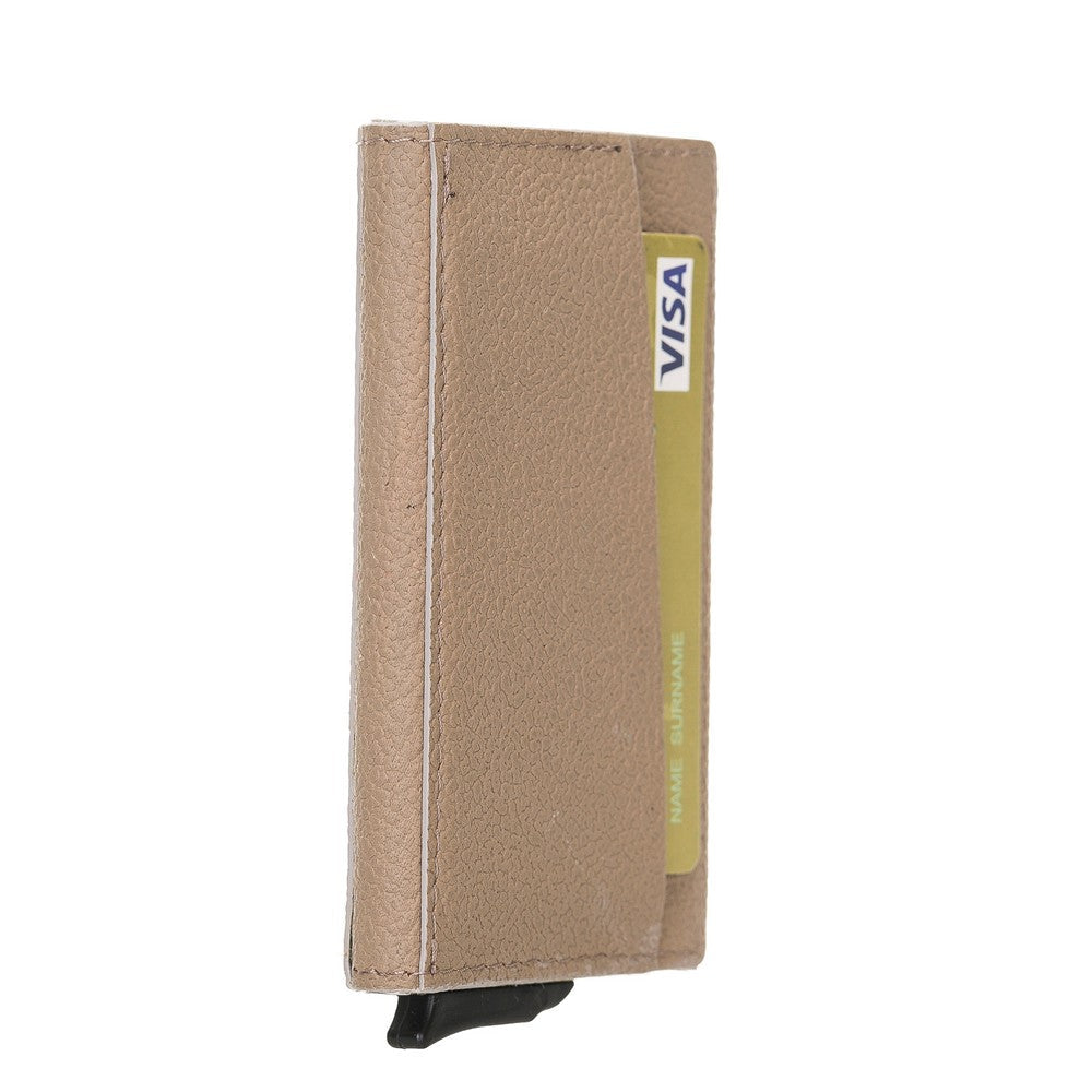 Torres Leather Card Holder with Mechanism