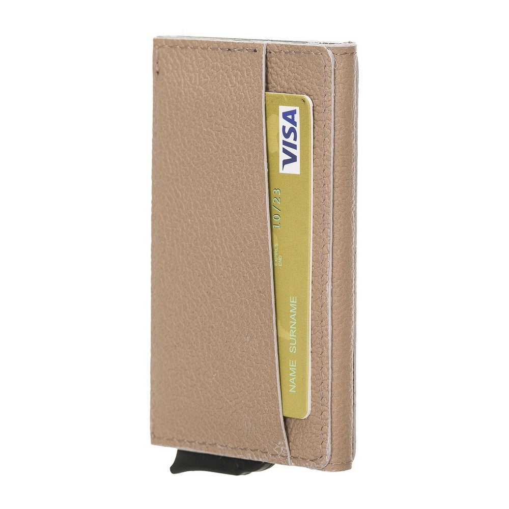 Torres Leather Card Holder with Mechanism