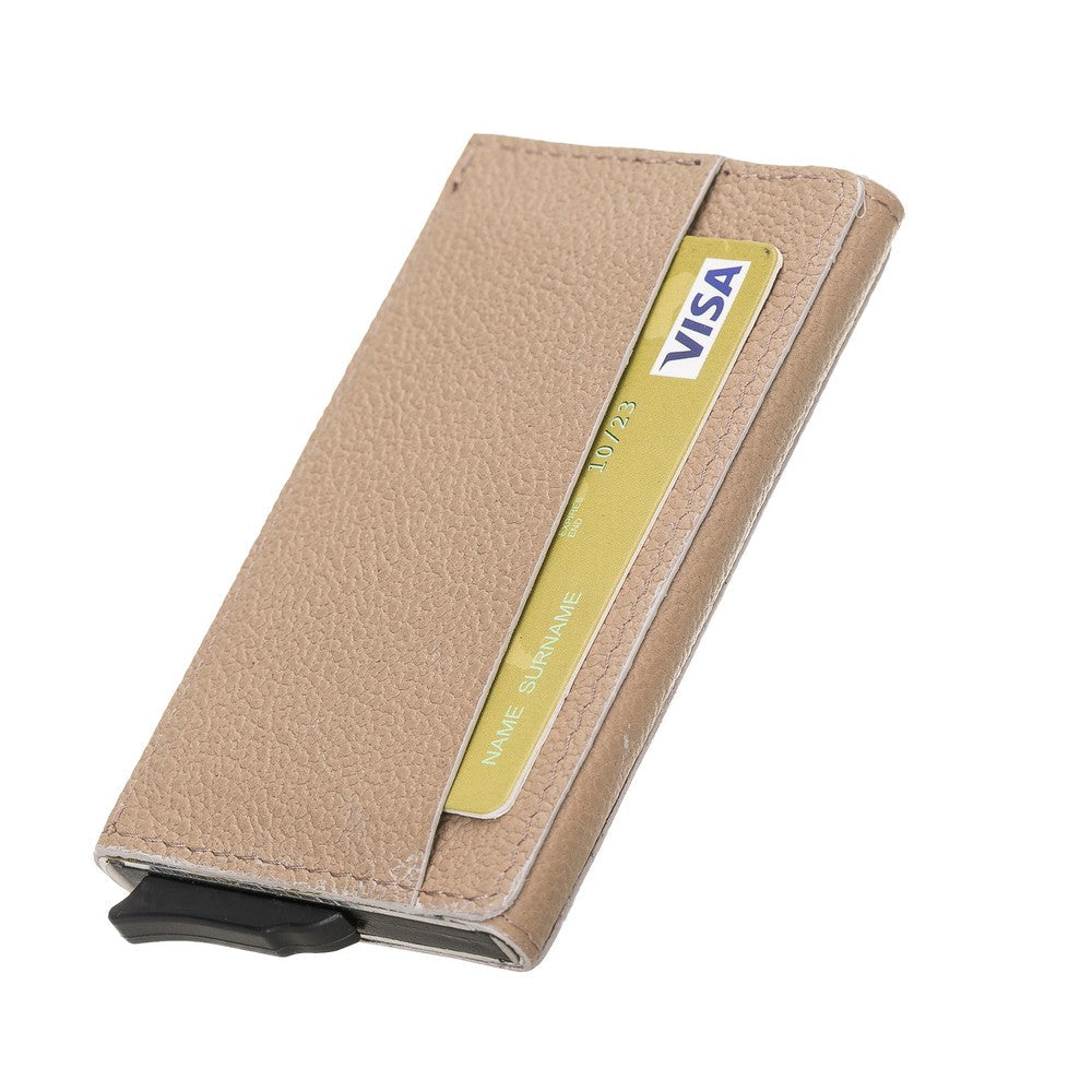 Torres Leather Card Holder with Mechanism