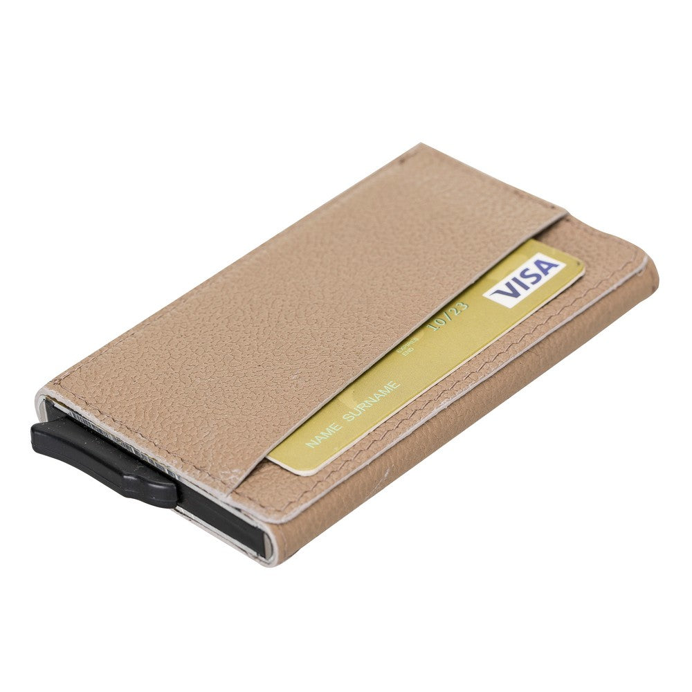 Torres Leather Card Holder with Mechanism