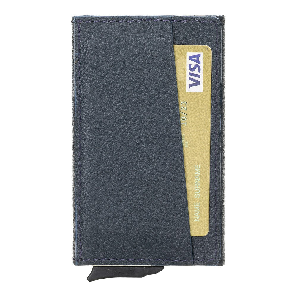 Torres Leather Card Holder with Mechanism