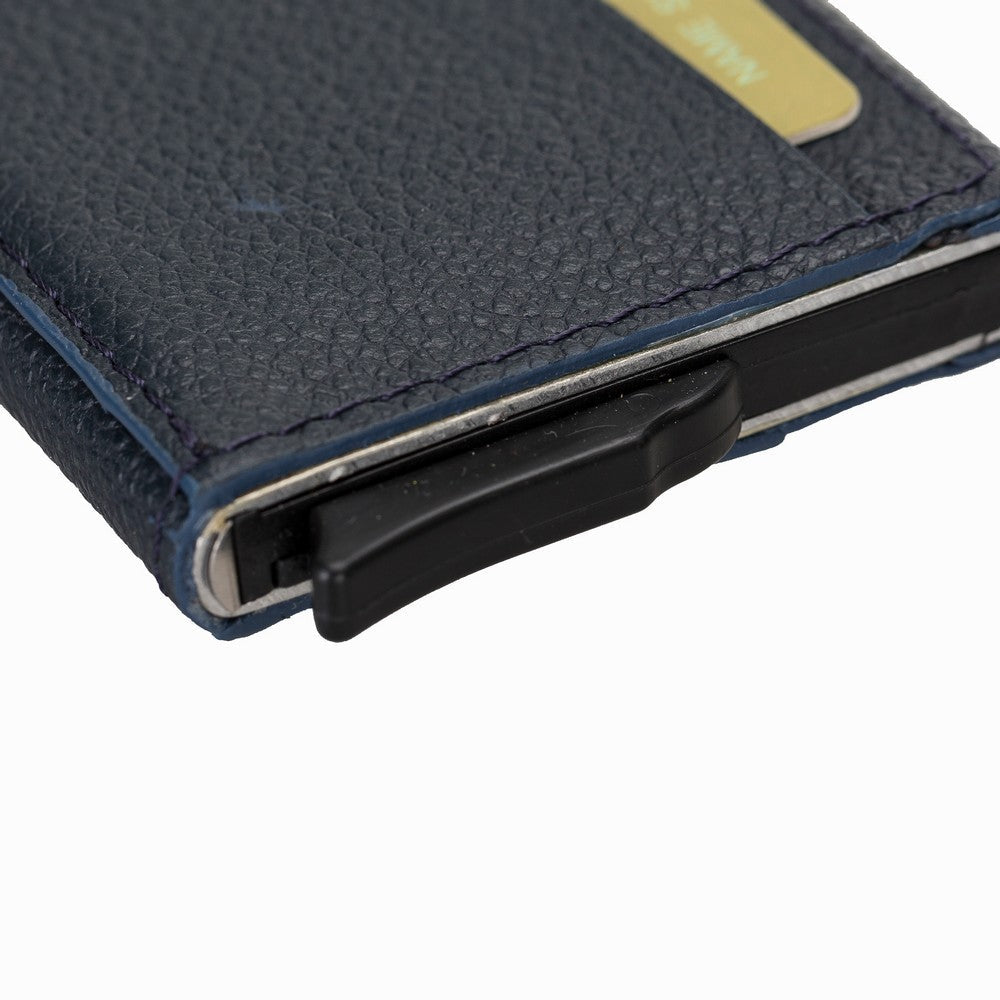 Torres Leather Card Holder with Mechanism