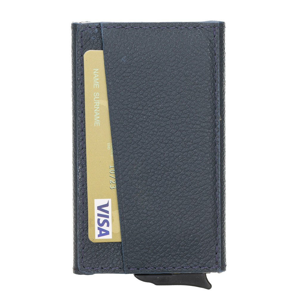 Torres Leather Card Holder with Mechanism