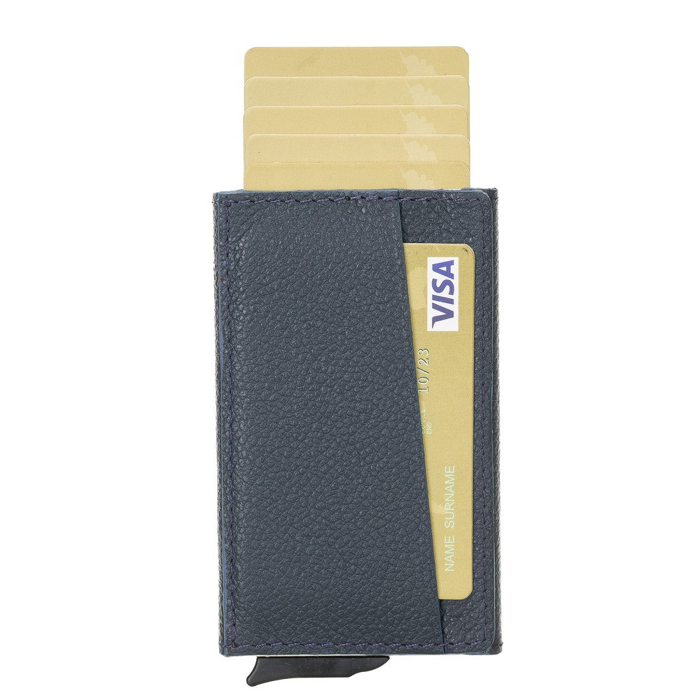 Torres Leather Card Holder with Mechanism