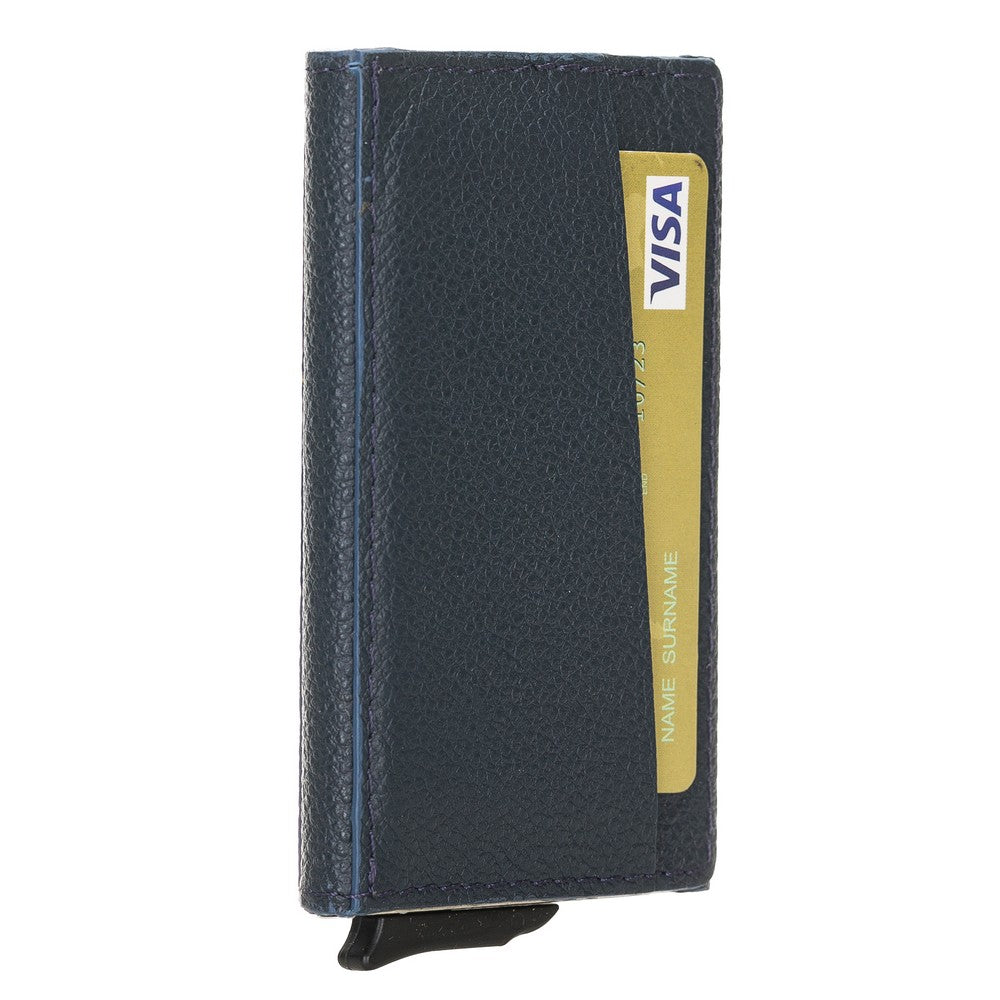 Torres Leather Card Holder with Mechanism