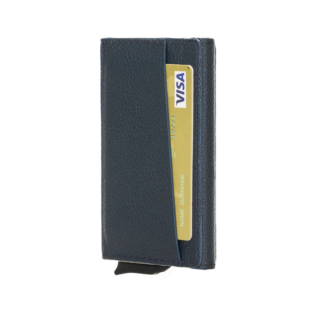 Torres Leather Card Holder with Mechanism