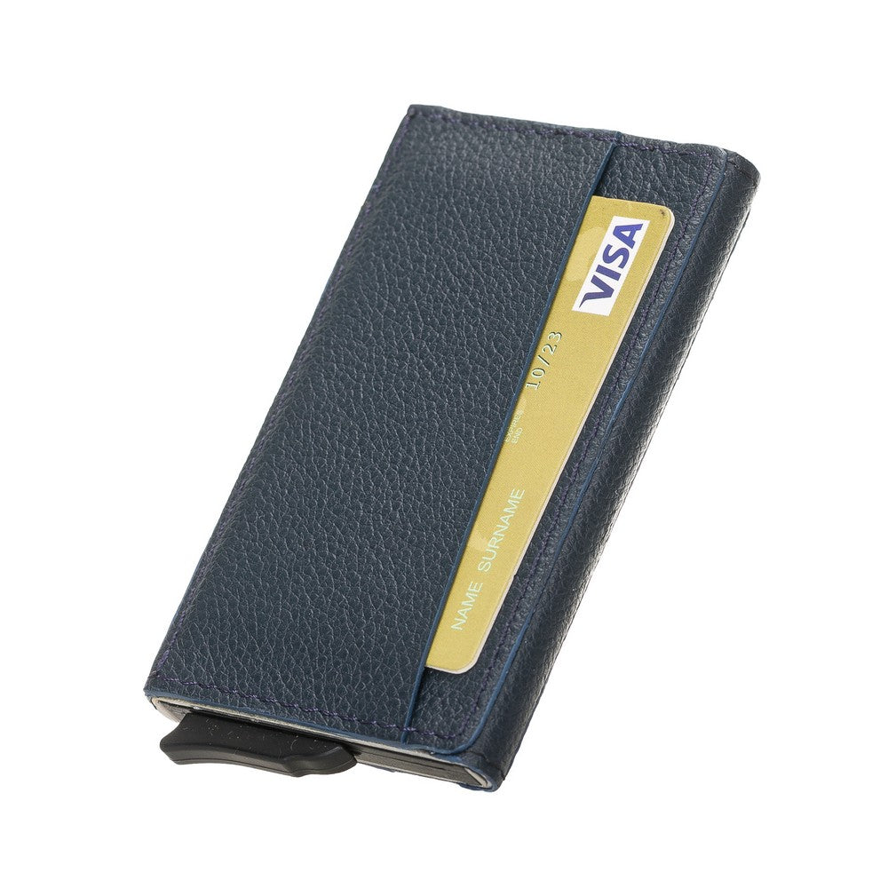 Torres Leather Card Holder with Mechanism