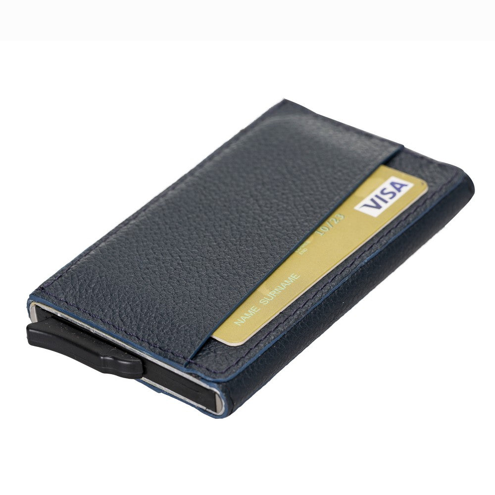 Torres Leather Card Holder with Mechanism