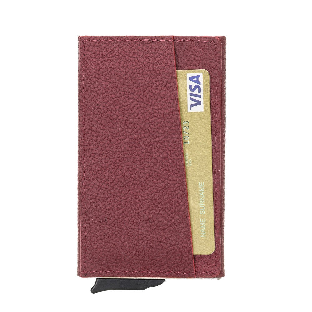 Torres Leather Card Holder with Mechanism