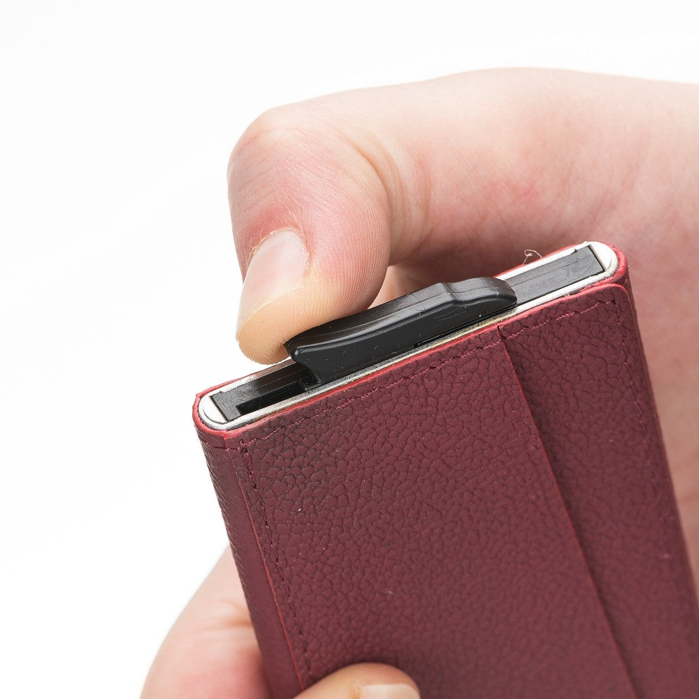 Torres Leather Card Holder with Mechanism