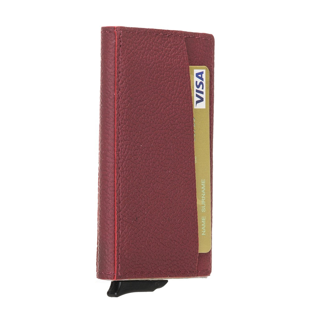 Torres Leather Card Holder with Mechanism