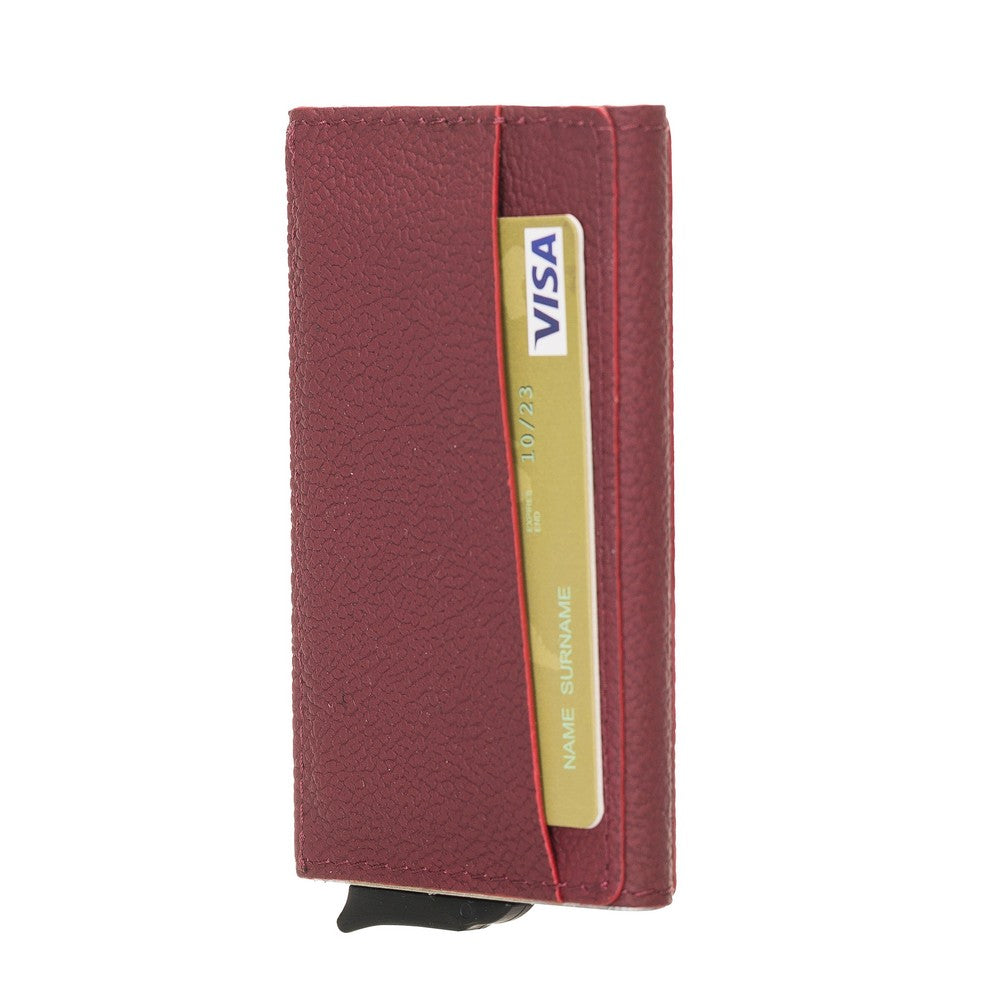 Torres Leather Card Holder with Mechanism