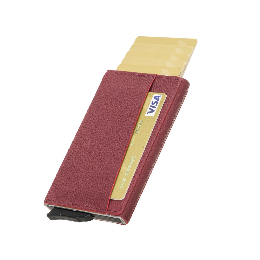 Torres Leather Card Holder with Mechanism