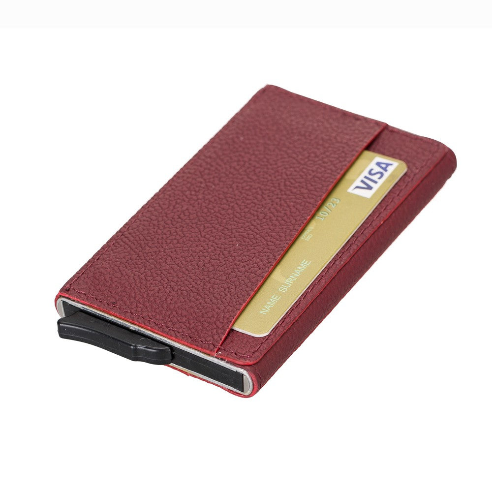 Torres Leather Card Holder with Mechanism