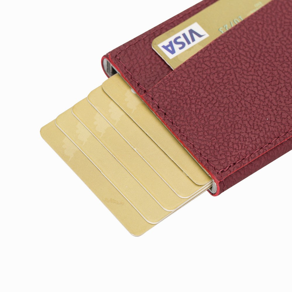 Torres Leather Card Holder with Mechanism